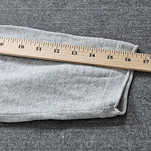 Lisa Todd Sweater Women 2X Gray Roll Neck Cuff Cotton Linen Blend Preppy Boho LS - Picture 6 of 16